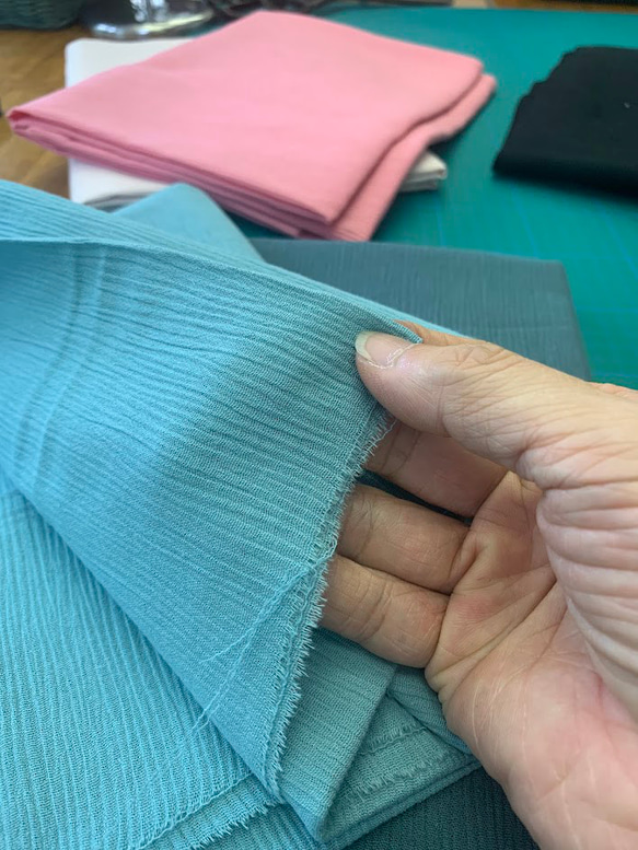 ６方キャップ（ピンク　高島ちぢみ） 2024年春夏モデル 9枚目の画像