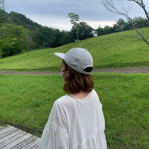 6方キャップ（ライトグレー 高島ちぢみ） 2024年春夏モデル