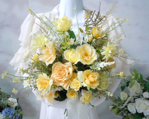 SALE セール 特価中◇華やか＊イエローカラーのクラッチブーケ