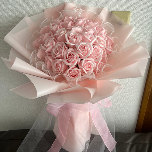 33本綺麗枯れない花束バラバラソープフラワー卒業式インテリア造花バラ