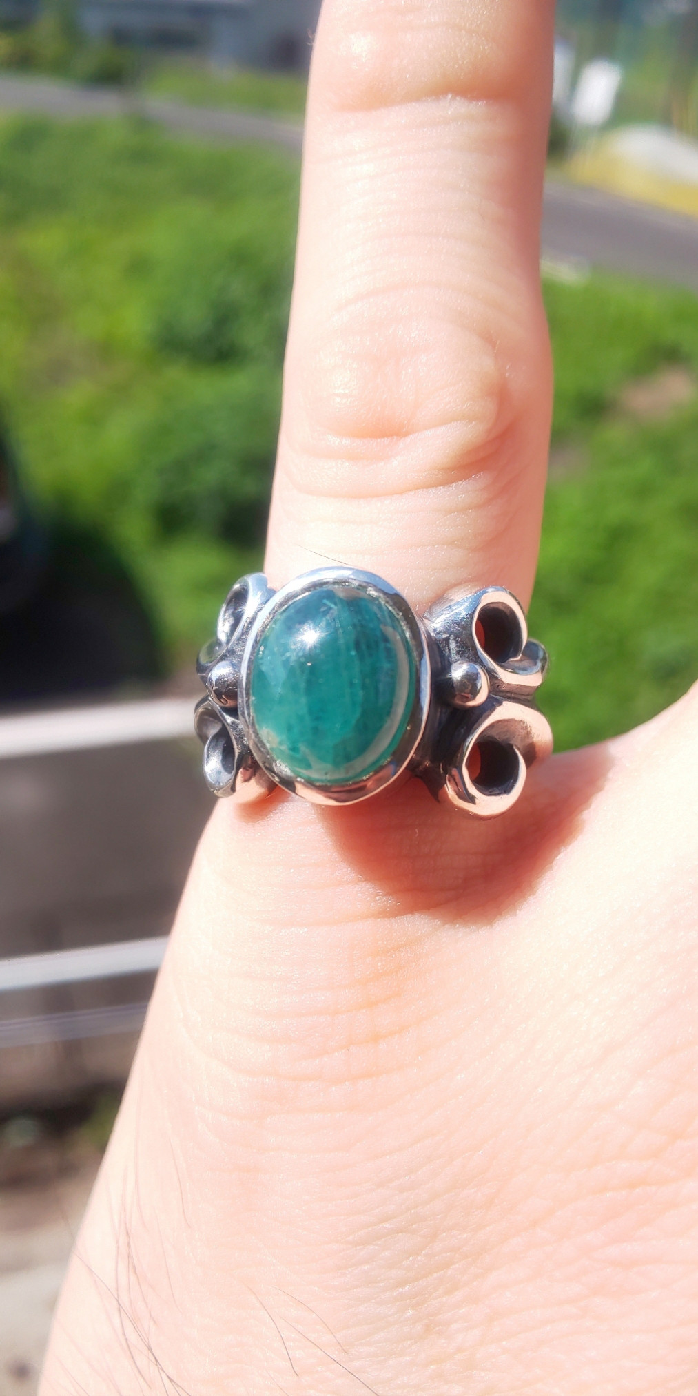 『ギンツユクサ』 リング (グランディディエライト)  #11号 【送料無料】