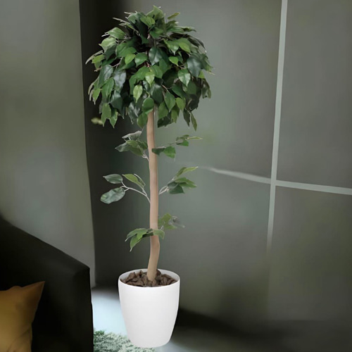 光触媒 人工観葉植物 フェイクグリーン ベンジャミントピアリー1.2