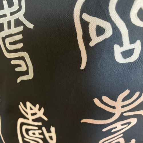 着物リメイク チュニック ベスト 絹 ハンドメイド 黒 茶大島