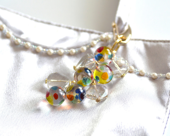 ☆カラフルレジンボールのキーホルダー 9枚目の画像