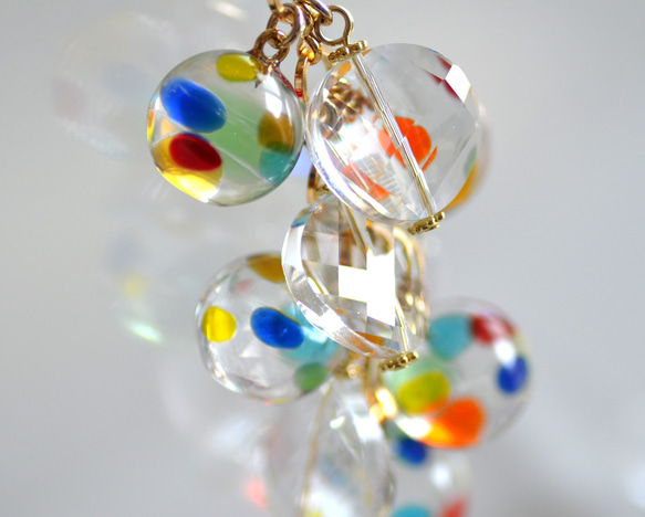 ☆カラフルレジンボールのキーホルダー 7枚目の画像