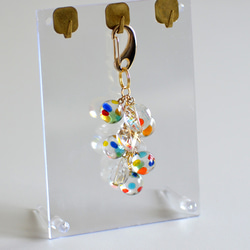 ☆カラフルレジンボールのキーホルダー 1枚目の画像