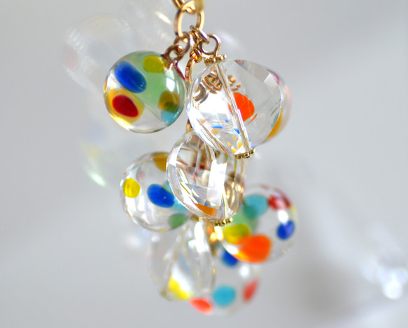 ☆カラフルレジンボールのキーホルダー 6枚目の画像