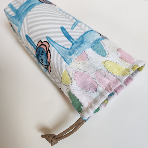 ミナペルホネン 保冷 保温 ペットボトルカバー ペットボトルホルダー ミナ minaperhonen 手拭い【受注制作】 8枚目の画像