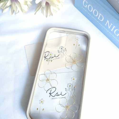 iPhoneケース ワイヤーフラワー スマホカバー ※iPhone17 17proは残り