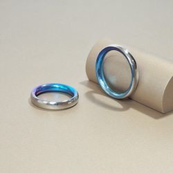 ハーフラウンド チタン リング グラデーション 2枚目の画像