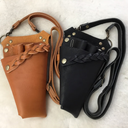 シザーケース トリマーケース 3丁用 美容師 トリマー 栃木レザー ヌメ