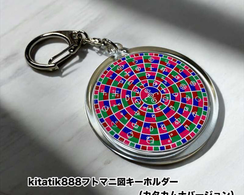 kitatik888フトマニ図キーホルダー（カタカムナバージョン）』 その他
