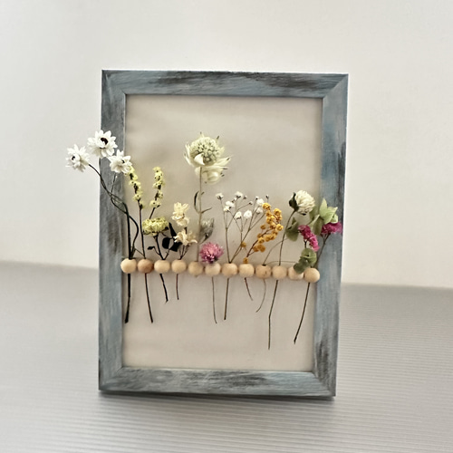 ドライフラワーフレームインテリア（壁掛け） ドライフラワー