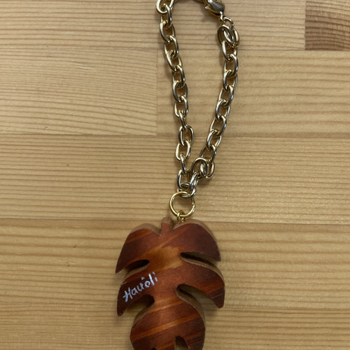 9 Hawaiianꕤ︎︎ ᗩᒪOᕼᗩモンステラ キーホルダー バッグチャーム