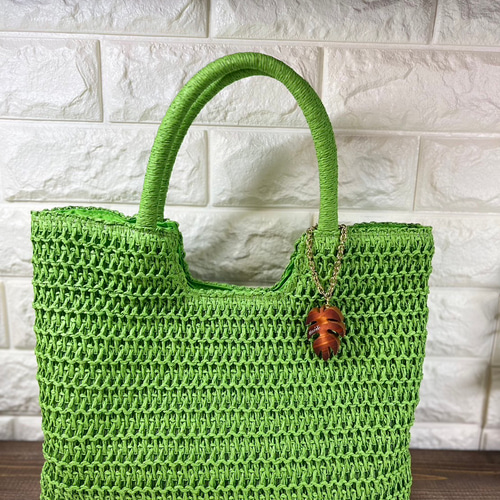 9 Hawaiianꕤ︎︎ ᗩᒪOᕼᗩモンステラ キーホルダー バッグチャーム