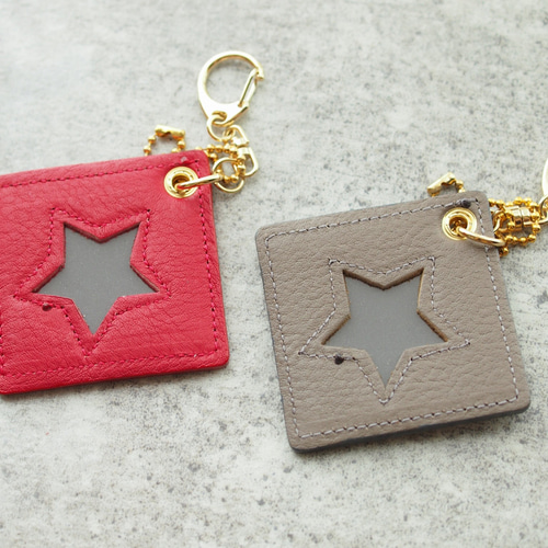 夜道の不安解消へ】『ワンスターレザーチャームキーホルダー』大人の