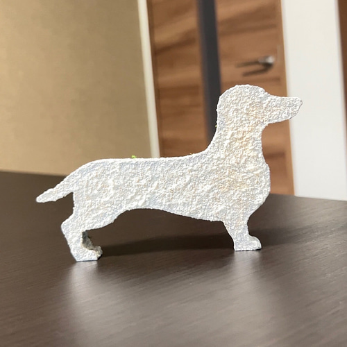 ダックスフンド♥花犬アーティフィシャルフラワー置き物 オブジェ 新築