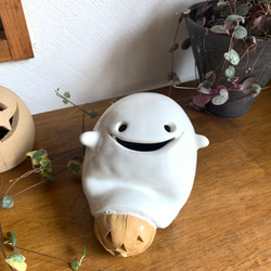 おばけちゃん形オルゴナイト２体とかぼちゃの入れ物のよくばりセット☆ 1カボチャのおばけランタン ライト付き その他置物 mayumi 通販