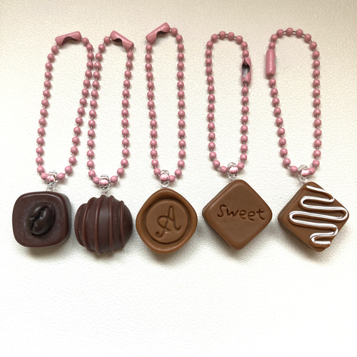 ミルクチョコチャーム フェイクスイーツ キーホルダー naka 通販