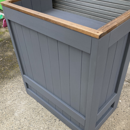 DW☆受注製作☆グレー☆レジカウンターテーブル【1200】カントリー家具