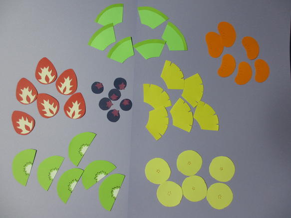 フルーツセット（夏の壁面／製作キット）画用紙 保育 保育園・幼稚園