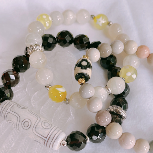 新作♡満天天珠×サンムーンストーン 新作♡満天天珠×サンムーンストーン