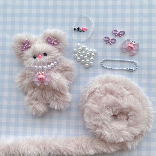 モールドールDIY手作りキット♡ベビーピンク ぬいぐるみ mint