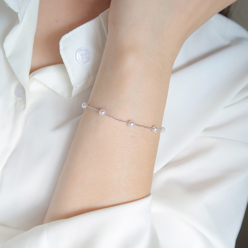 925 スターリング シルバー プラチナ メッキ スワロフスキー パール