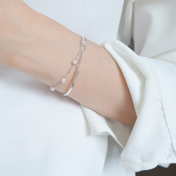 SWAROVSKI スワロフスキー Remix パールブレス 追跡送料関税込