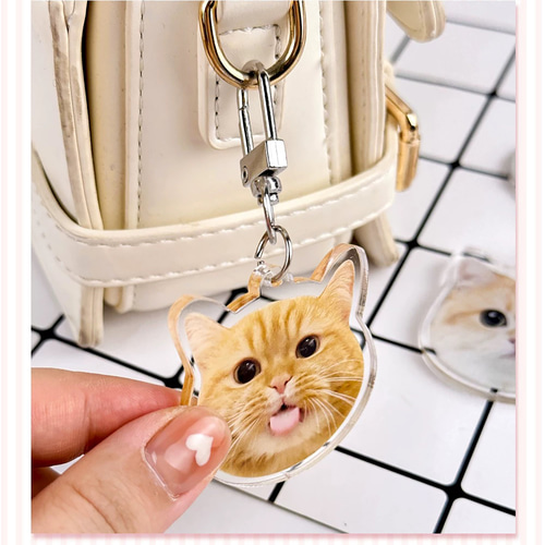 お好きなお写真で作れる♪オリジナル アクリルキーホルダー （Free