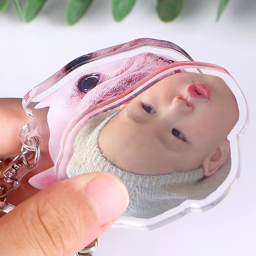 【オーダーメイド】お好きな画像で製作！アクリルキーホルダー / 選べる7サイズ お好きなお写真で作れる♪オリジナル アクリルキーホルダー （Free