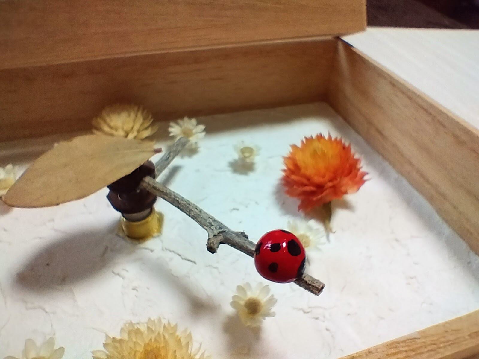 『　癒しの時計　Natural clock 001　』　漆喰　ドライフラワー　左官塗り　自然素材