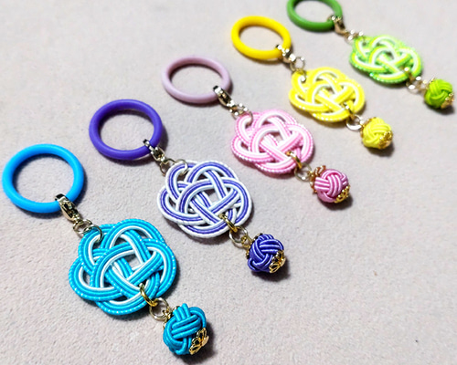 めいトリミングチョーカー　お正月 水引　梅結び　10本セット　402 めい様専用トリミングチョーカー お正月 水引 梅結び 10本セット 402