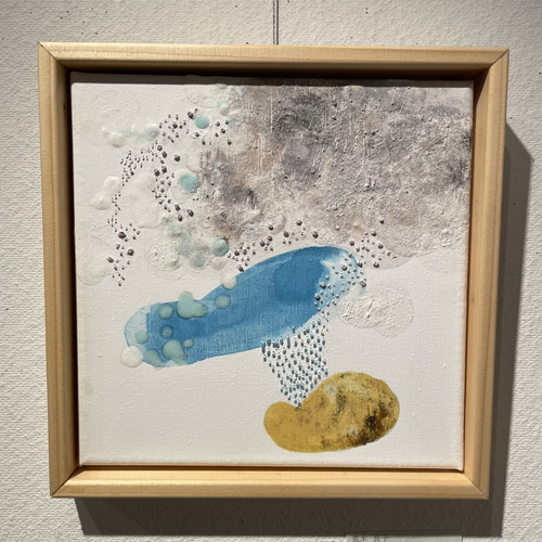 日本画】アートパネル『とおり雨』額装【原画】 絵画 KAZE_MACHI