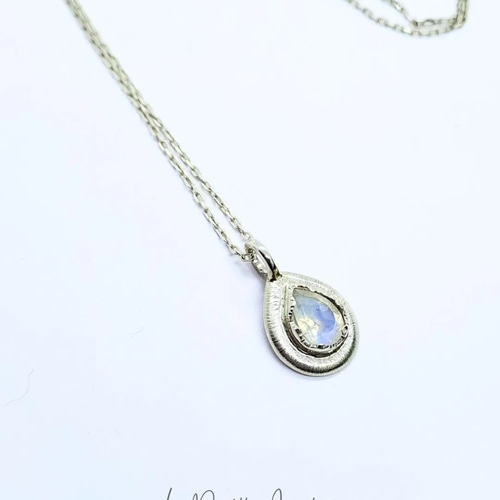 AAA レインボームーンストーン シルバーネックレス ネックレス