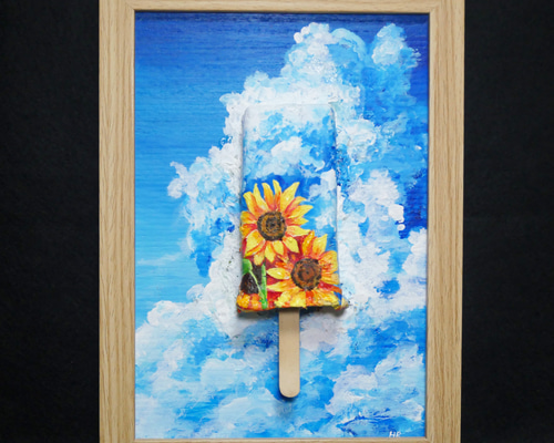 油彩画「　見つめ愛　」3Dキャンパス 油彩画「見つめ愛」3Dキャンパス 【公式通販】