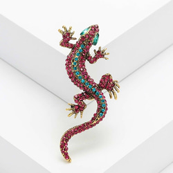 P641《1個》ピンク♥ネイルパーツ トカゲ 成人式 ギャル 派手