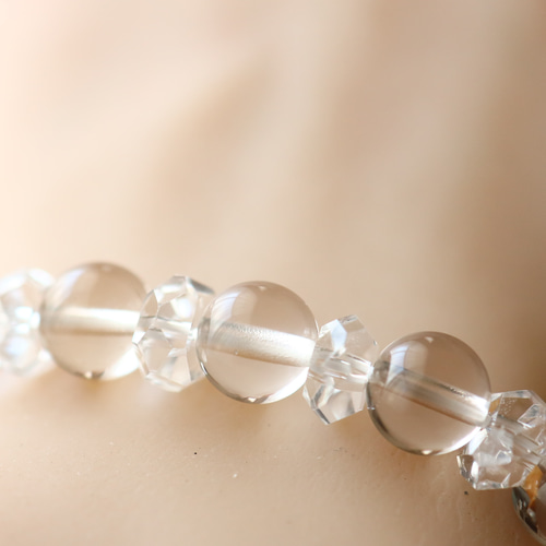 ☆スーパープレミアムブレス☆…☆レムリアンクォーツ：8ミリ