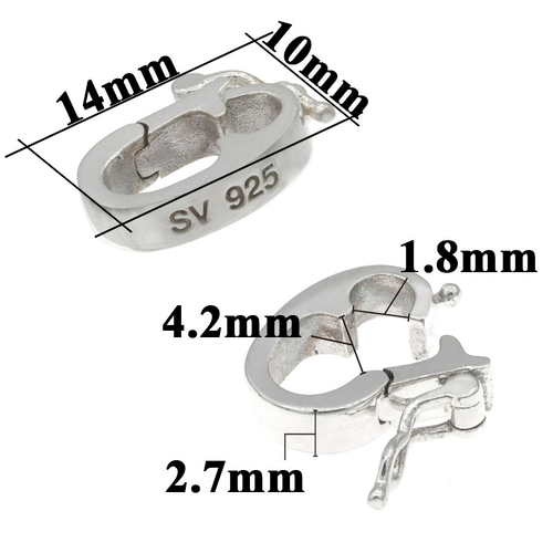 Silver925 バチカン MK2 二重ロック クリッカー ペンダント Silver925 バチカン MK2 二重ロック クリッカー ペンダント