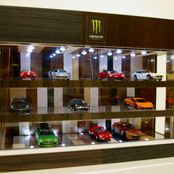 1/64展示21台可・メープル基調・3層式 ディスプレーBOX / ネオジオラマ 1/64展示21台可・メープル基調・3層式 ディスプレーBOX / ネオ