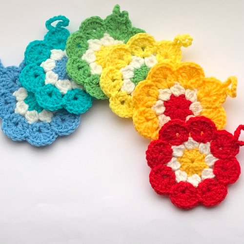アクリルたわし エコたわし お花 - メルカリ