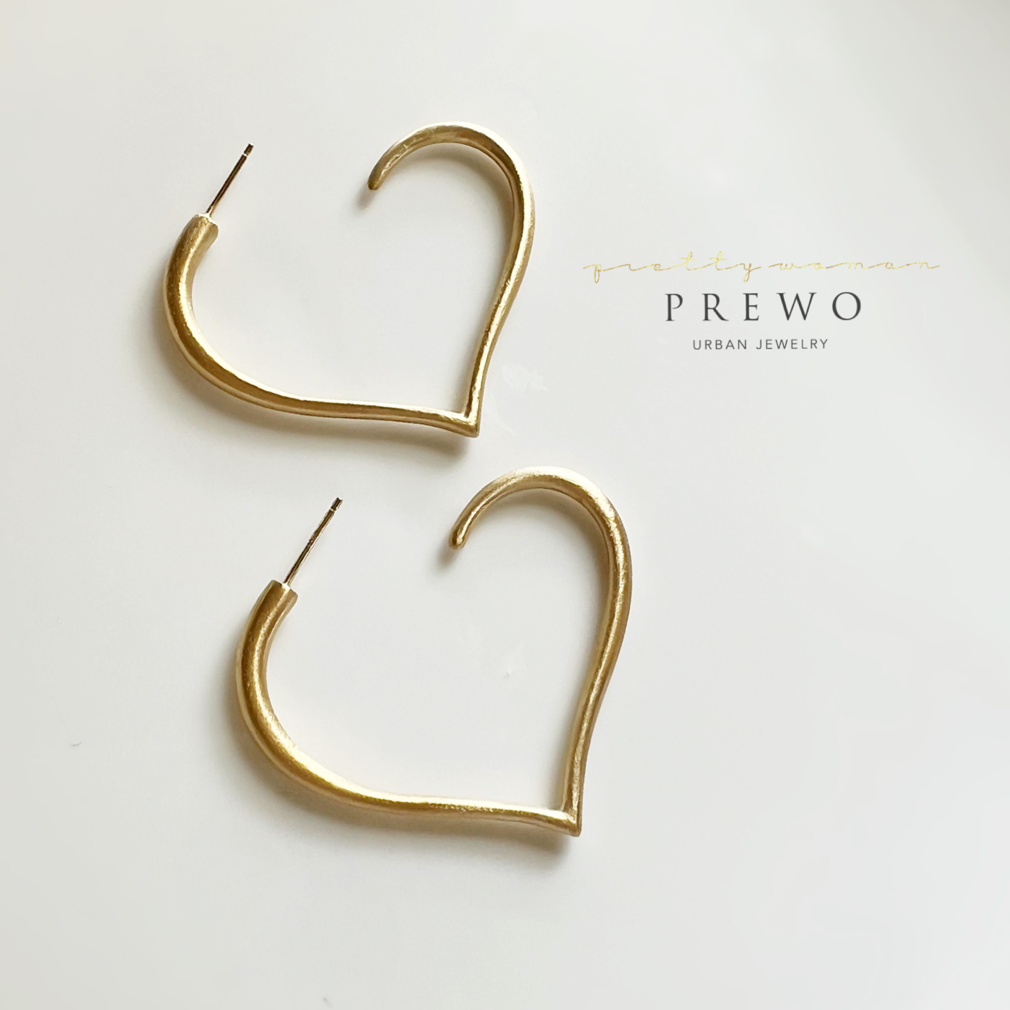 《受注製作》K18GP Heartピアス