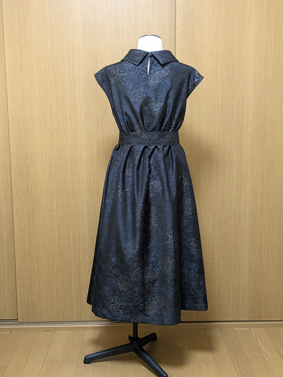 SOLD　着物リメイク　ワンピース　大島紬　M〜L 