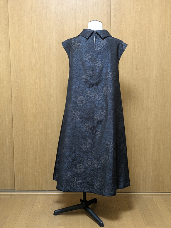 SOLD　着物リメイク　ワンピース　大島紬　M〜L 