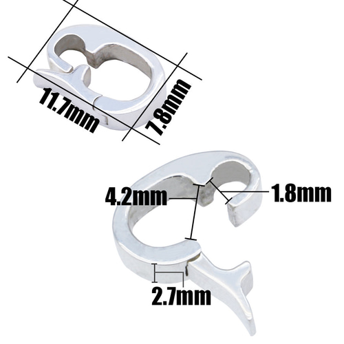 Silver925 バチカン クリッカー ペンダント横向き防止 パーツ リング