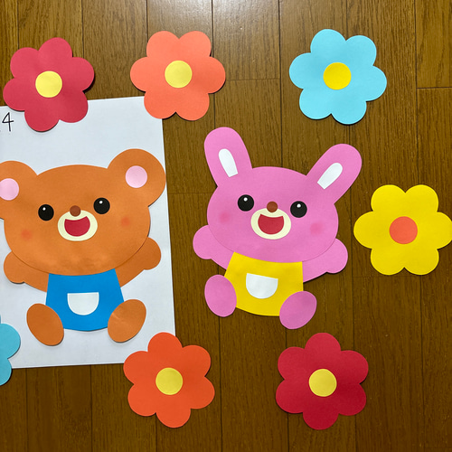 ♥A*B♡ひまわり飾り。ひまわりうさぎちゃん*♡可愛い七夕飾り*♡♥ Amazon.co.jp: 壁面飾り 夏 ② ひまわり せみ うさぎ 木 花 風船