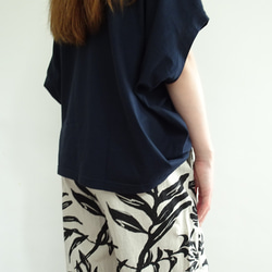 寬鬆輪廓/棉質套頭衫（黑色） 第3張的照片