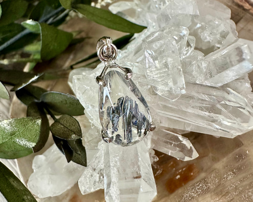 極上プレミアム】*s925スティブナイトインクォーツペンダントトップ94