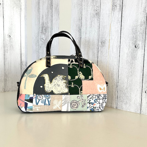 creema限定ミナペルホネン、Swanとパッチ、ボストンバッグ新デザイン