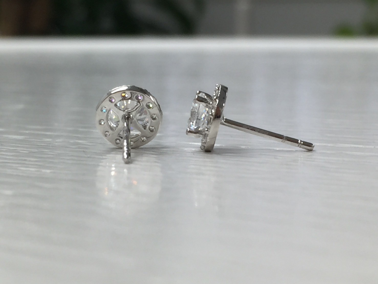 シルバー925 AAAキュービックCZ トリマキ　ピアス　*新品